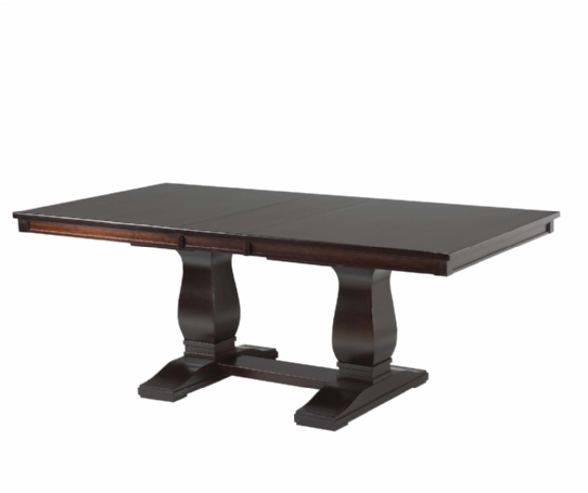 Madrid Double Pedestal Table Mennonite Furniture Ontario at Lloyd's Furniture Gallery in Schomberg