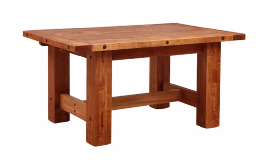 Hoover Timber Table Mennonite Furniture Ontario at Lloyd's Furniture Gallery in Schomberg