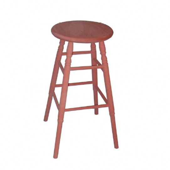 Round Bar Stool with Turned Legs Mennonite Furniture Ontario at Lloyd's Furniture Gallery in Schomberg