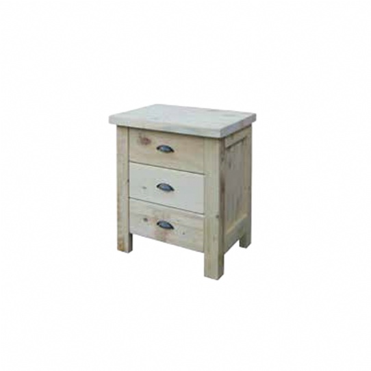 Frontier 3 Drawer Night Stand Mennonite Furniture Ontario at Lloyd's Furniture Gallery in Schomberg