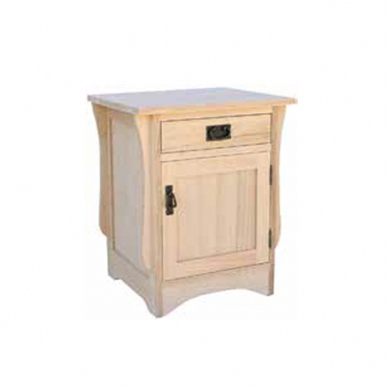 Mission 1 Drawer 1 Door Night Stand Mennonite Furniture Ontario at Lloyd's Furniture Gallery in Schomberg