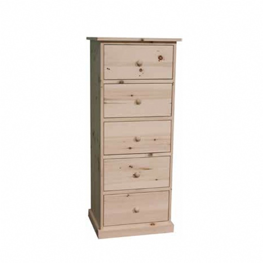 Cottage 5 Drawer Lingerie Chest Mennonite Furniture Ontario at Lloyd's Furniture Gallery in Schomberg