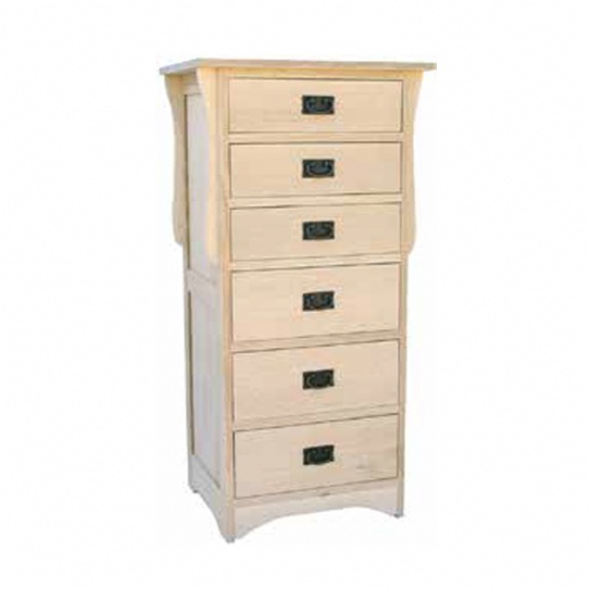 Mission 6 Drawer Lingerie Chest Mennonite Furniture Ontario at Lloyd's Furniture Gallery in Schomberg