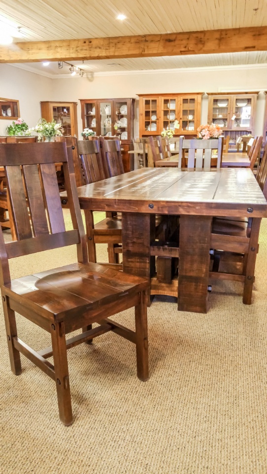 Stokenham Table with Timber Chairs Mennonite Furniture Ontario at Lloyd's Furniture Gallery in Schomberg