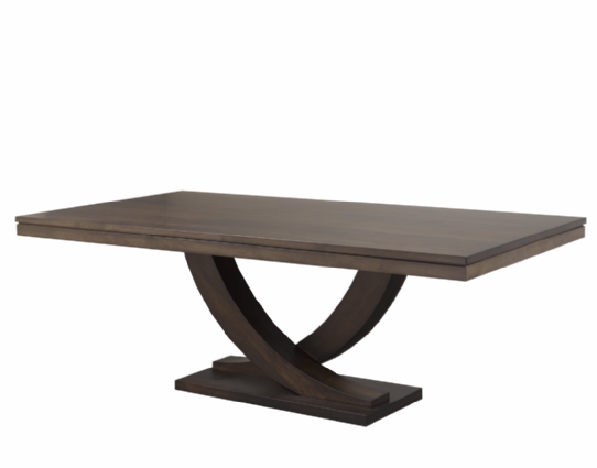 Los Angeles Double Pedestal Table Mennonite Furniture Ontario at Lloyd's Furniture Gallery in Schomberg